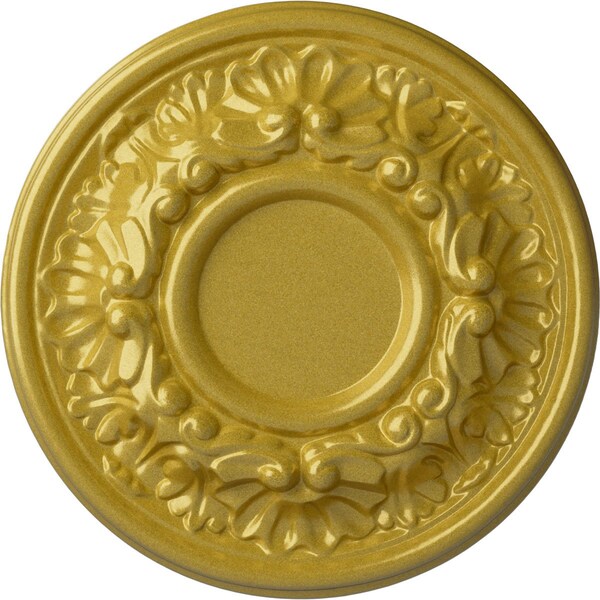Ekena Millwork Odessa Ceiling Medallion (Fits Canopies up to 2 1/2"), Hand-Painted Rich Gold, 7 1/2"OD x 1 1/8"P CM07ODRGS - main